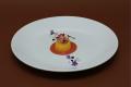 Десерт из манго, сегменты свити, проростки свеклы, авторский рецепт Романа Трусова